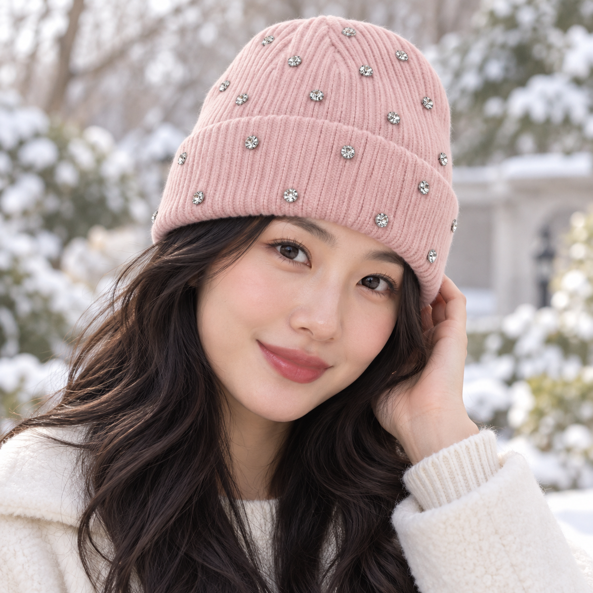 Rhinestone Beanie