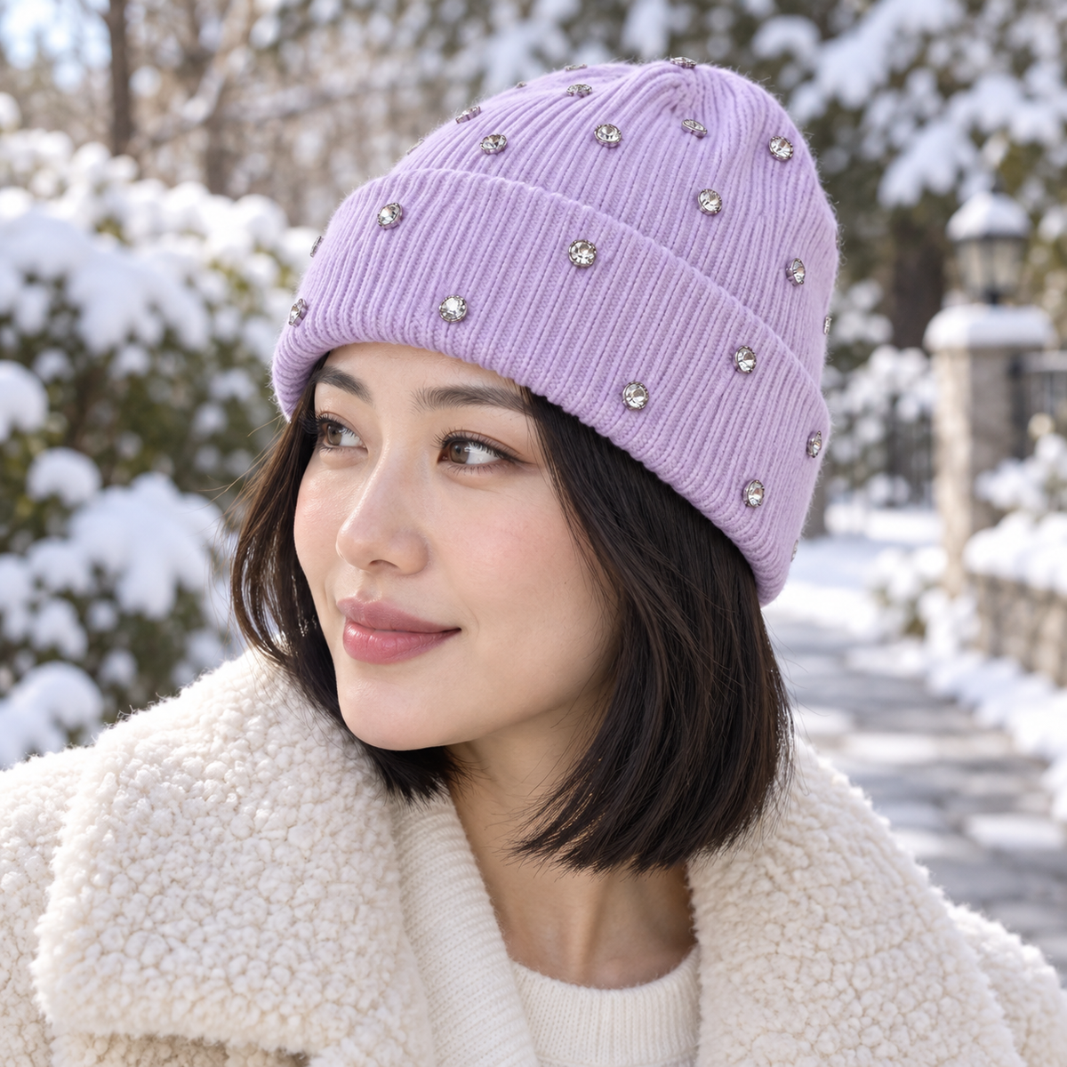 Rhinestone Beanie