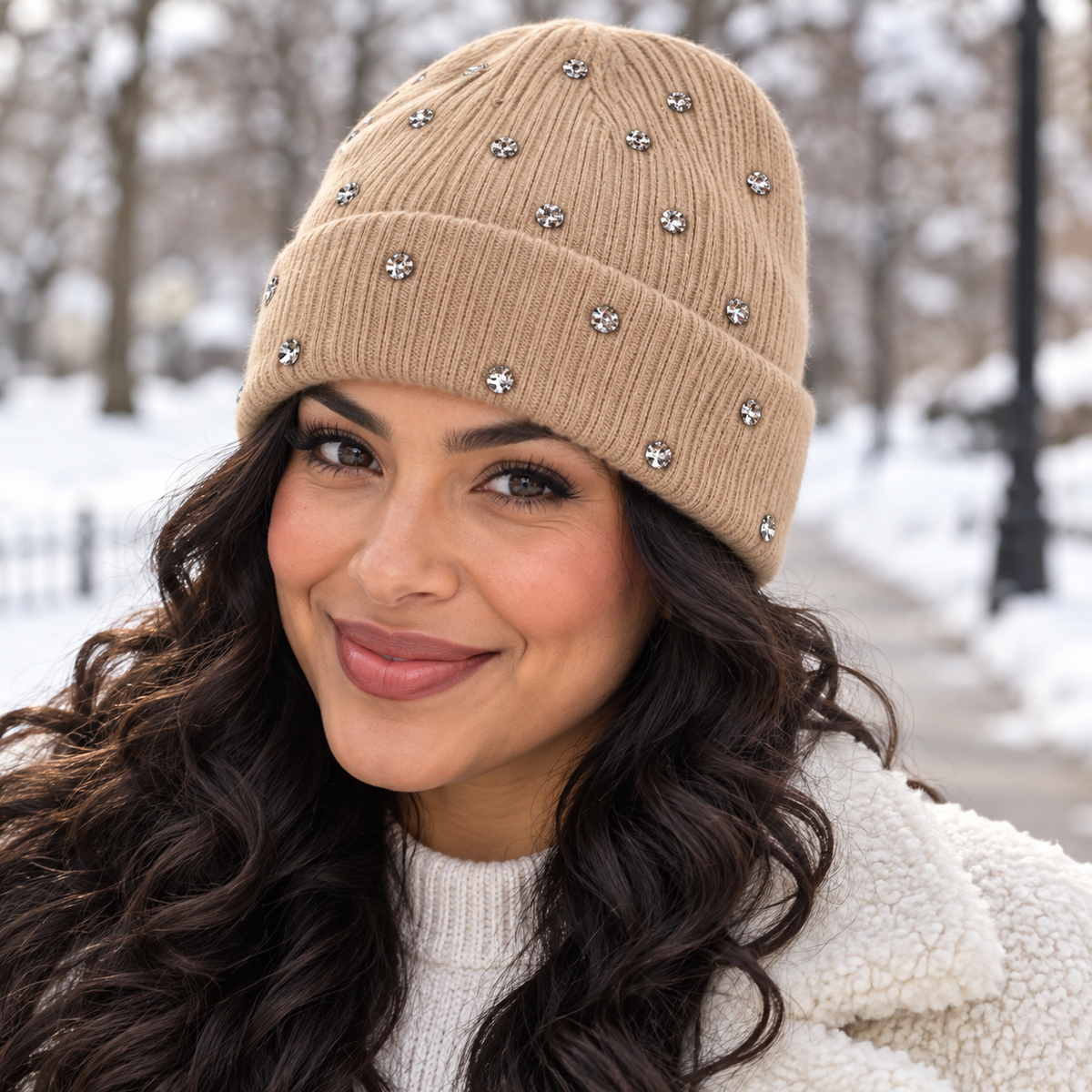 Rhinestone Beanie
