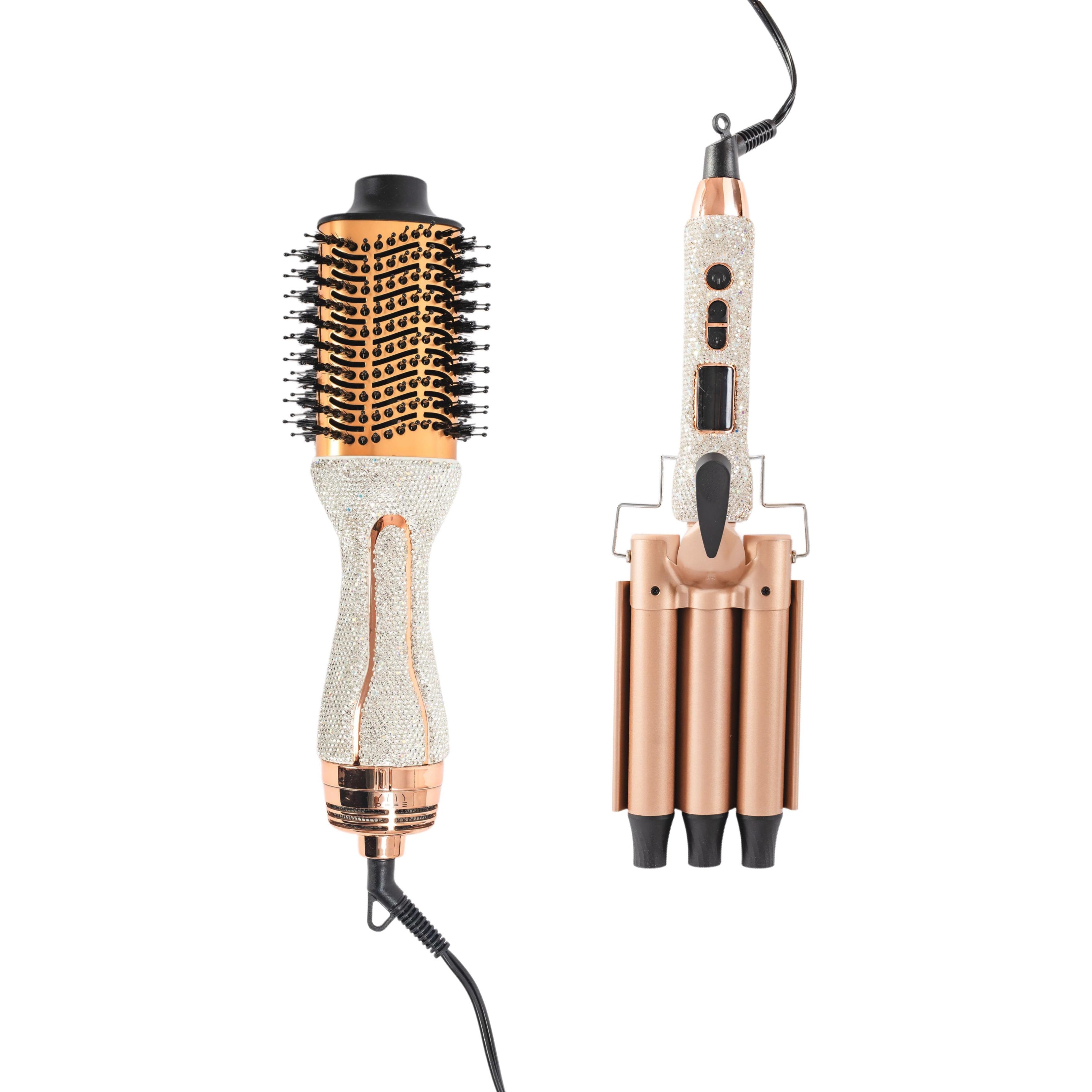 Glitz & Glam Silver Hair Tool Bundle