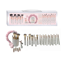 Load image into Gallery viewer, Silver/Pink Glitz &amp; Glam | 30pc Essentials Collection Brush Set

