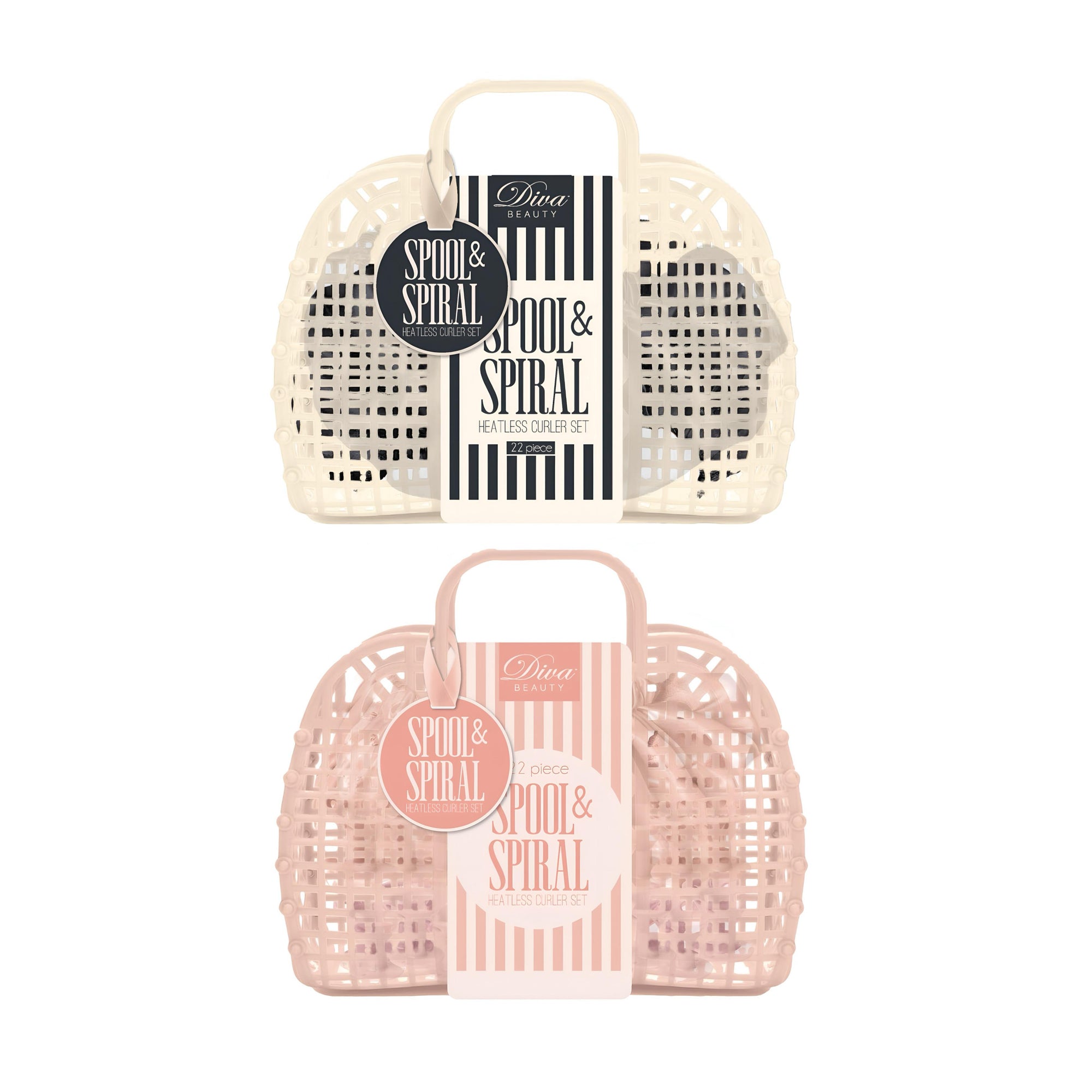 Spool and Spiral Heatless Curl Set