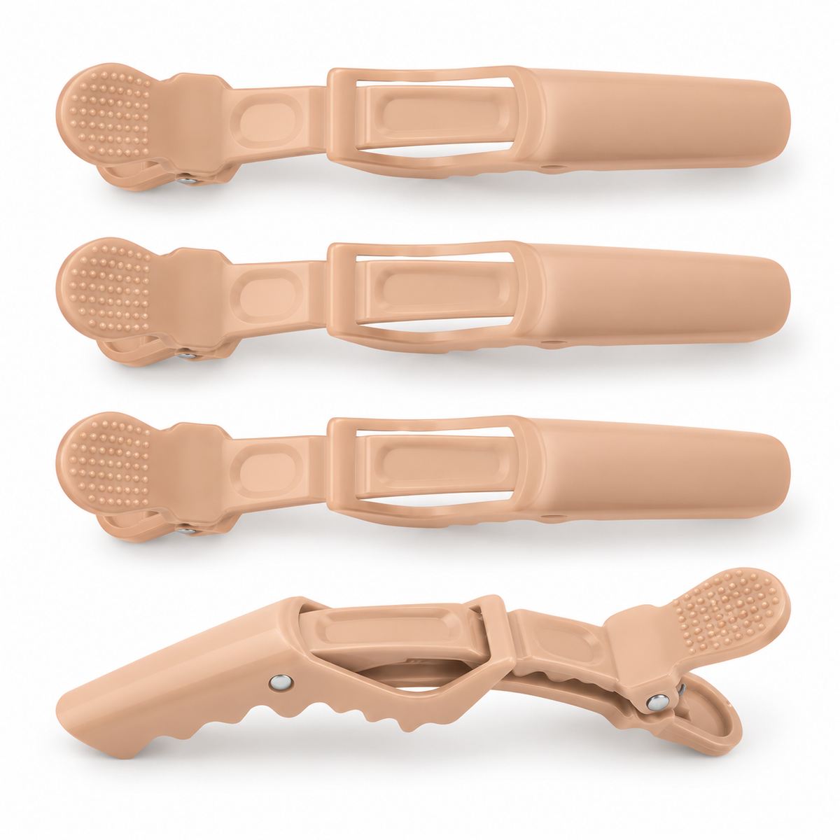 CL0937 Sand and Seaside Beach, four no-slip hair clips