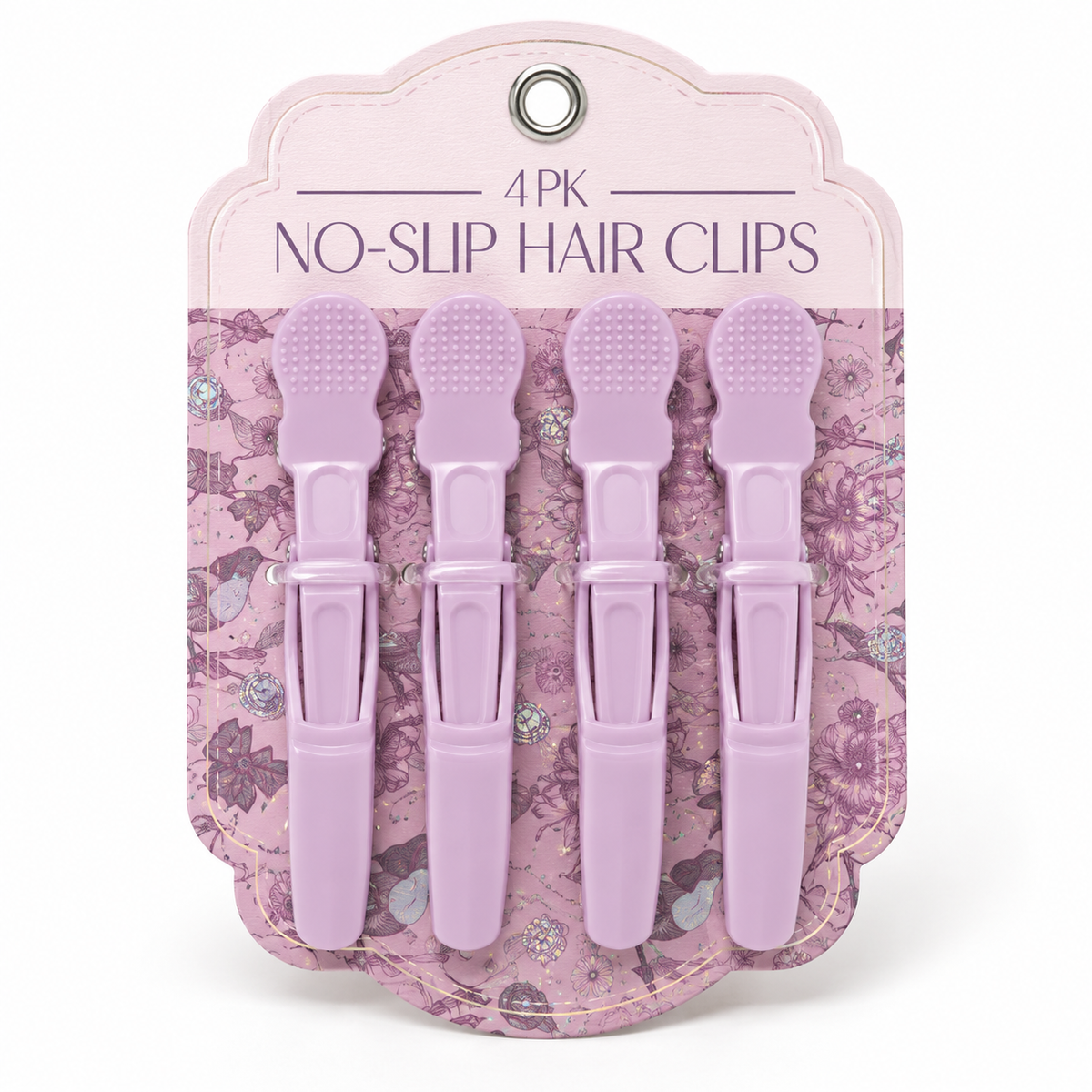 CL0940 Dusty Lavender Holographic Sprinkles clips in retail packaging