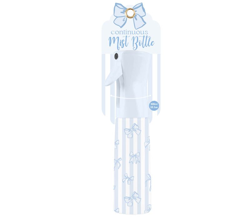 CoquetteCouture Continuous Mist Bottle | Barely Blue Bows & Stripes product photo