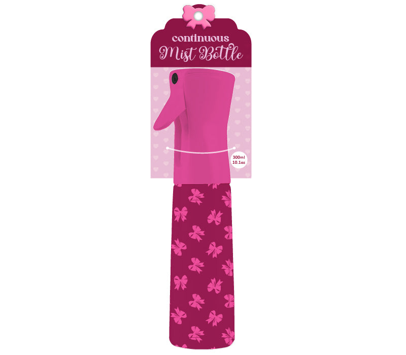 CoquetteCouture Continuous Mist Bottle | Berry Pink Bows product photo
