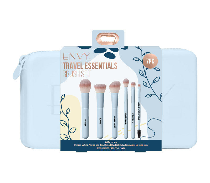 Envy Travel Essentials Brush Set | Baby Blue (7 Piece) product photo