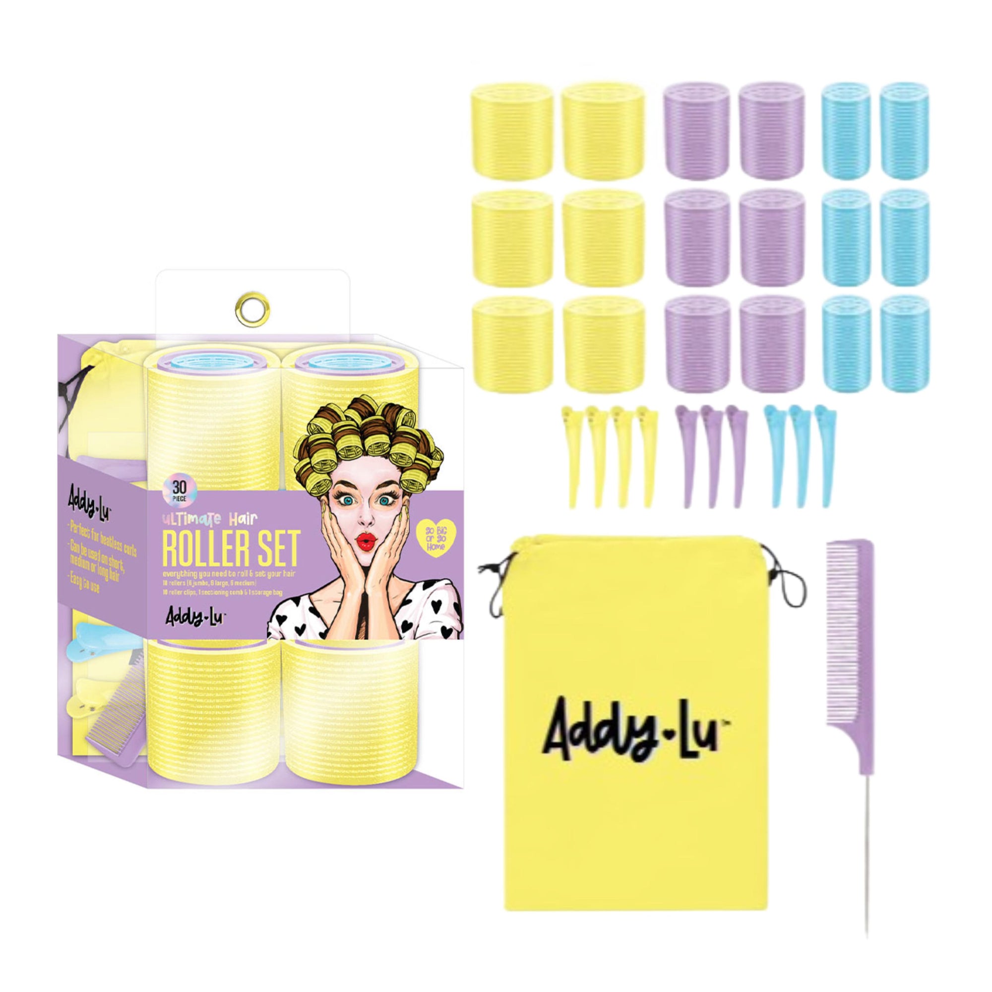 AddyLu Velcro Hair Roller Set