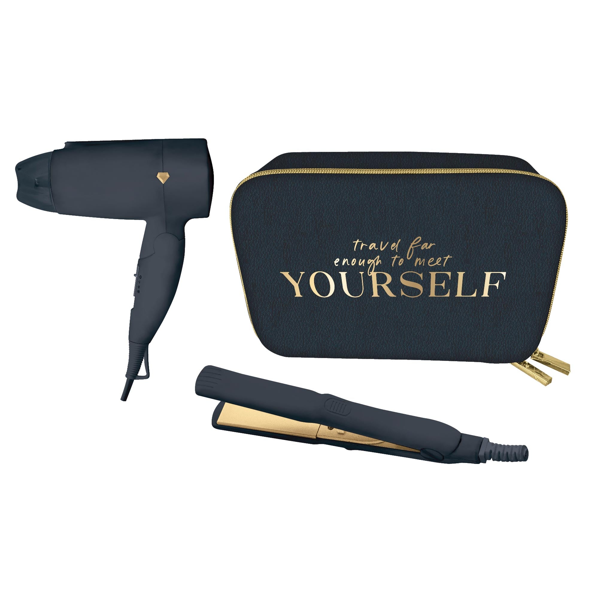Luxe & Willow Carry Me There Hair Tool Travel Kit. Black. NWT