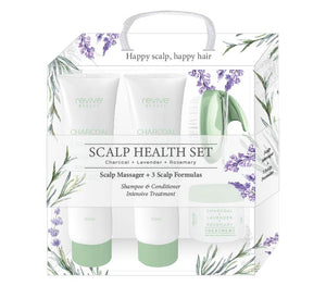 Revive Scalp Health Full Size Set | Charcoal + Lavender + Rosemary