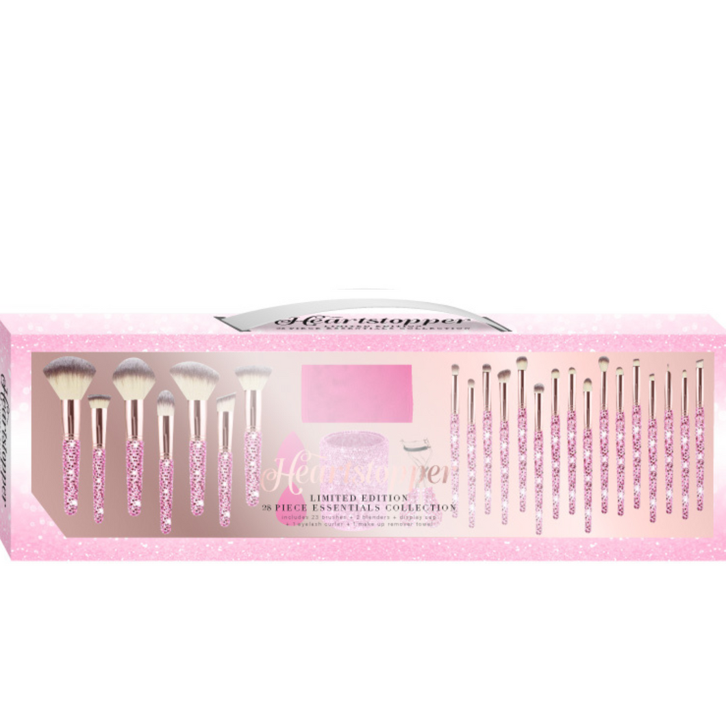 Heartstopper | PINK AND SILVER 28pc Essentials Collection Brush Set